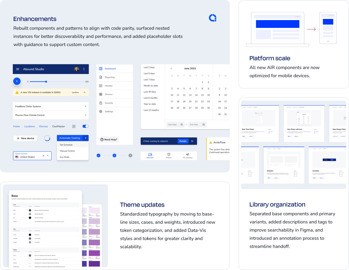 Air component and theme updates.